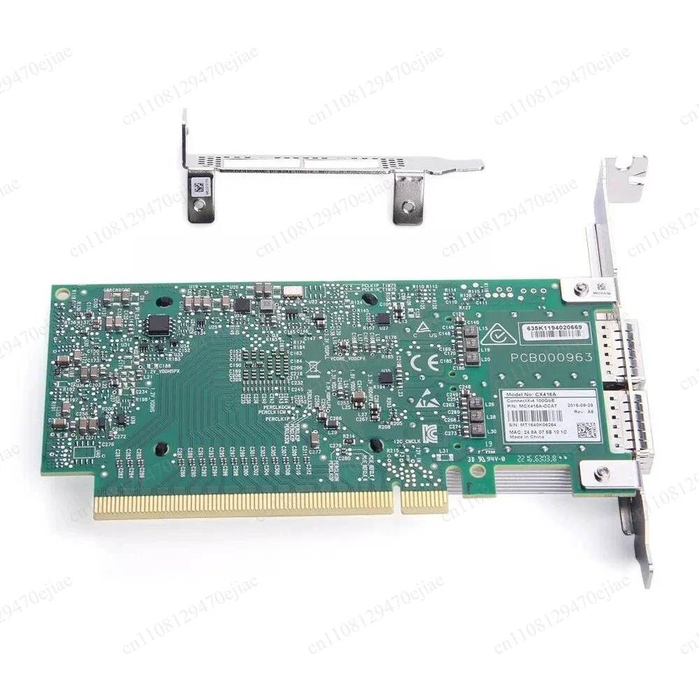 Mellanox ConnectX-4 MCX456A-ECAT Dual Port 100GbE EDR IB VPI Network Card - PCIe 3.0 x16 QSFP28 Adapter - view 4