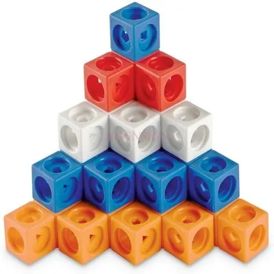 block building blocks 100 grains 10 colors 2cm connected block puzzle teaching aids early education teaching aids child