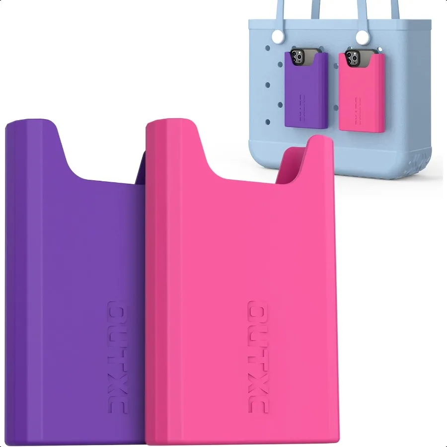 

2 Pack Silicone Phone Holder for Bogg Bag Phone Case Holder Charms Accory Compatible with All Bogg Bags Cell Phone Holder for B