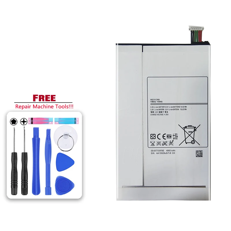 Tablet Battery For Samsung GALAXY Tab S 8.4 SM T700 T705 EB-BT705FBE 4900Mah