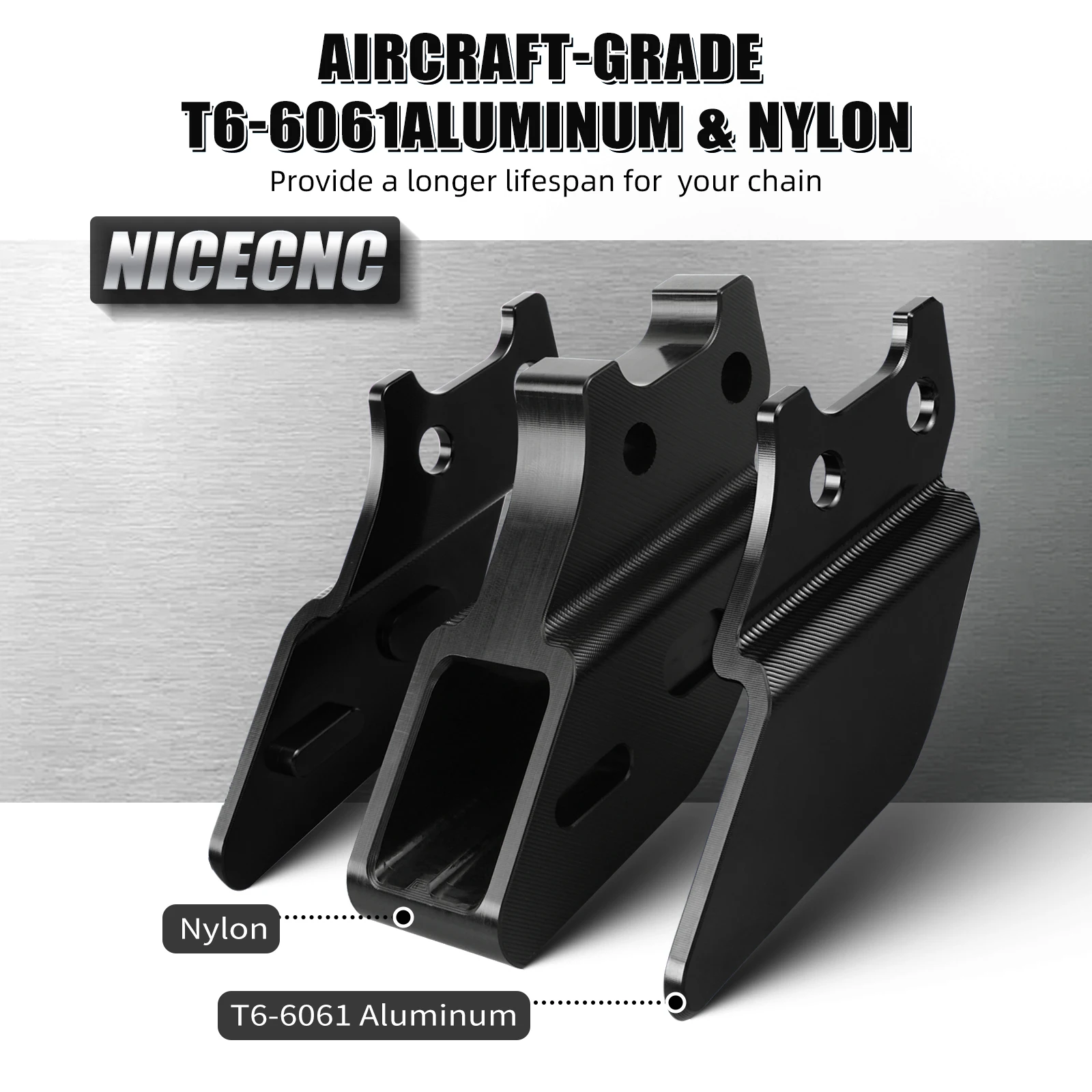 (미국 재고) 야마하 블래스터 200 워리어 350 랩터 350 체인 서포트 가이드 슬라이더 YFS200 1988-2006 38W-22199-00-00