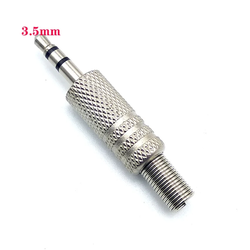 Kepala Las Audio Stereo Steker Saluran Ganda Swakarya Pengelasan 3.5/2.5Mm Steker Tembaga Murni Berlapis Emas 2,3,4 Bagian Konektor Adaptor