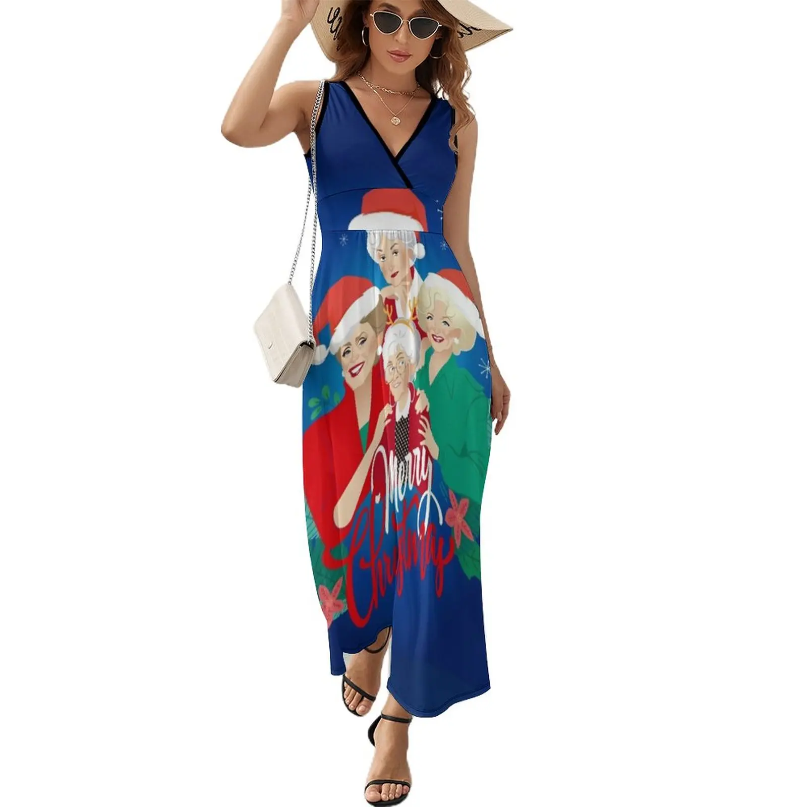 

Christmas girls! Sleeveless Dress long dresses for women dresses for woman