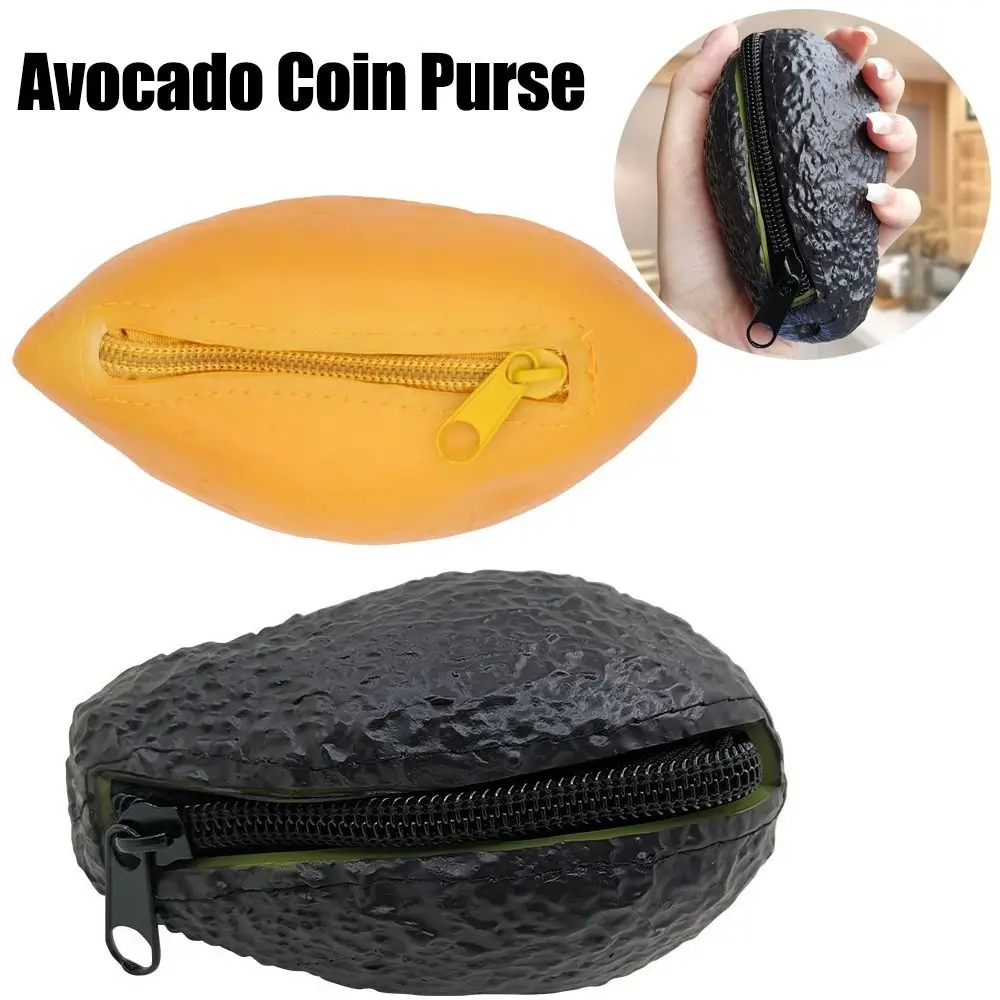 Lustige Neuheiten-Geschenke: Avocado-Münzbörse, Reise- und Pendler-Clutch, Multifunktionale Münzbeutel, Kreative Münztasche in Brotform