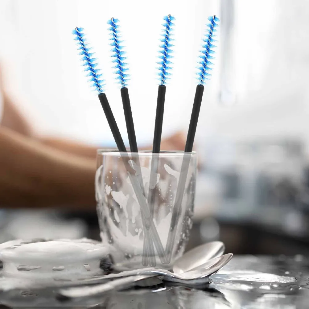 100Pcs Hummingbird Feeder Cleaning Brush Plastic Mini Small Compact Tool for Feeding Trough Pipeline Dust Cleaning Slots