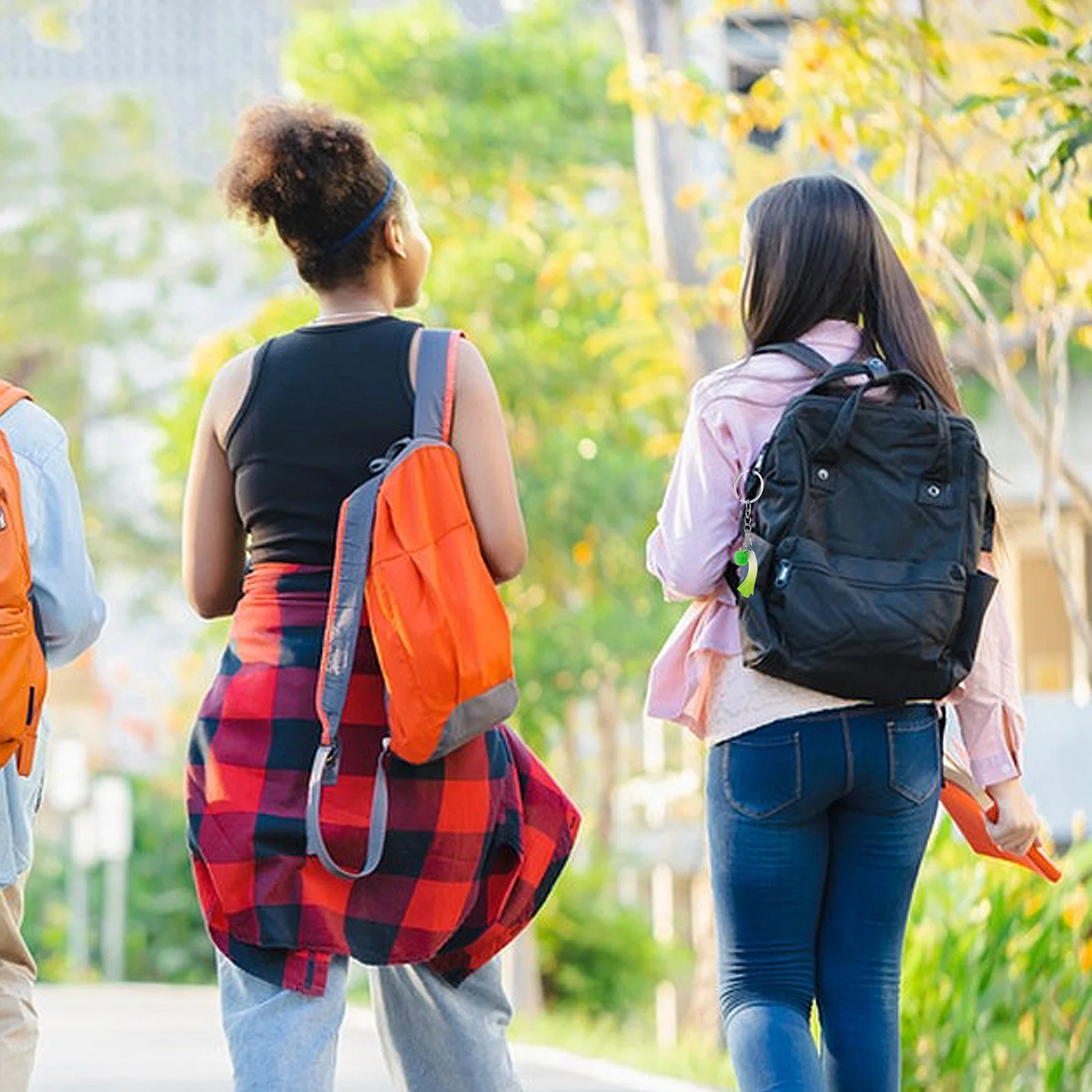 

3Pcs Realistic Vegetable Keychain Simulation Lifelike Fake Scallion Chili Pepper Bag Hanging Accessories Mobile Phone Pendant