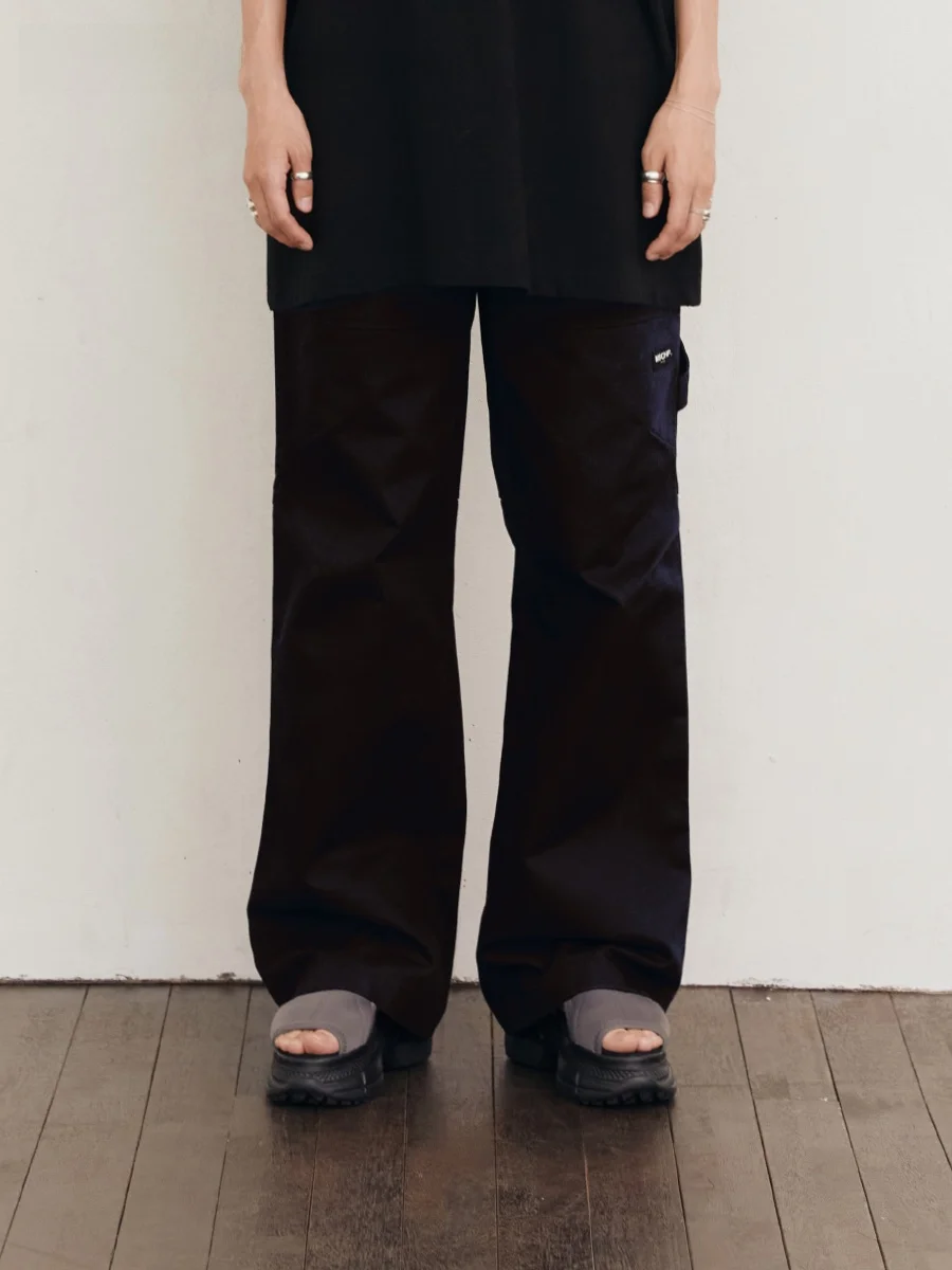 

Bla Functional Loose Women's Workwear Pants BLUEDOT 23SS Street Sle Casual Long Trousers Cotton 00% l Waist