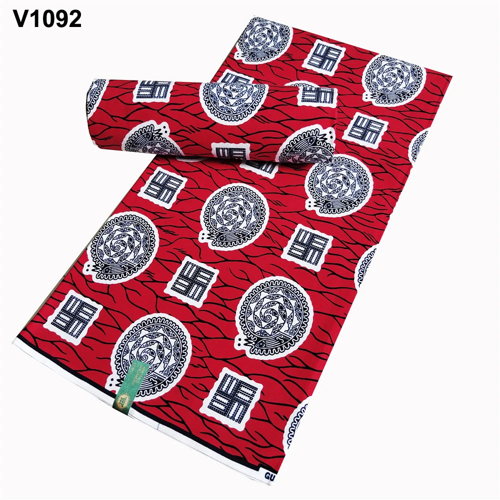 New Ankara Good Quality African Prints Wax Fabric Soft Polyester Material Kente Stuff Batik For Sewing Cloths