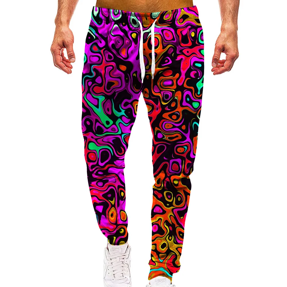 3D Rainbow Fashion Casual Pants Men Sport Print Camo Joggers Man Trousers Vintage Sweatpants Hiphop Fitness Big Size clothes