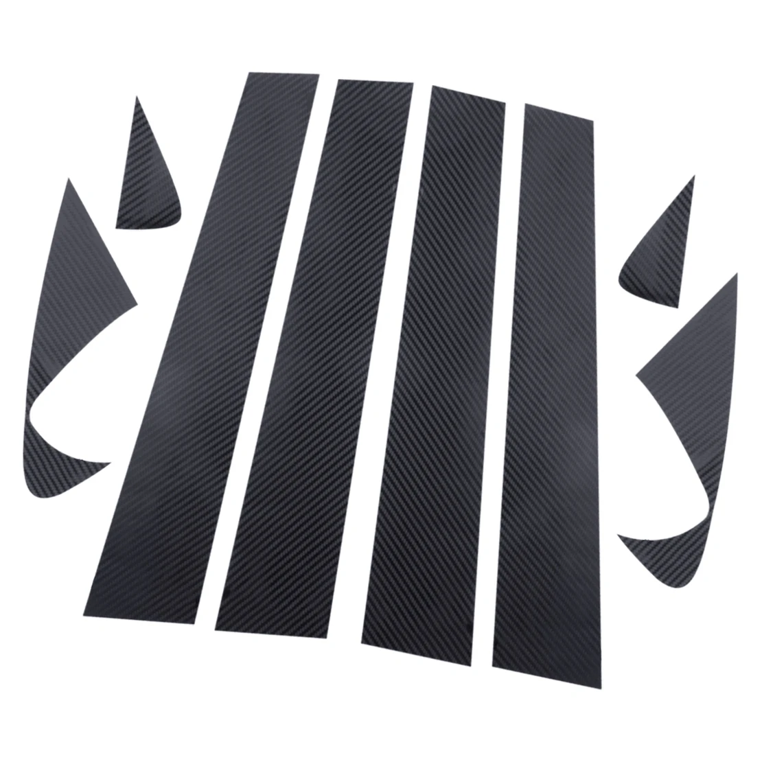 

1 Set Black Carbon Fiber Style Vinyl Door Window Pillar Post Trim Cover Sticker Fit for Dodge Durango 2011-2020 2021 2022 New