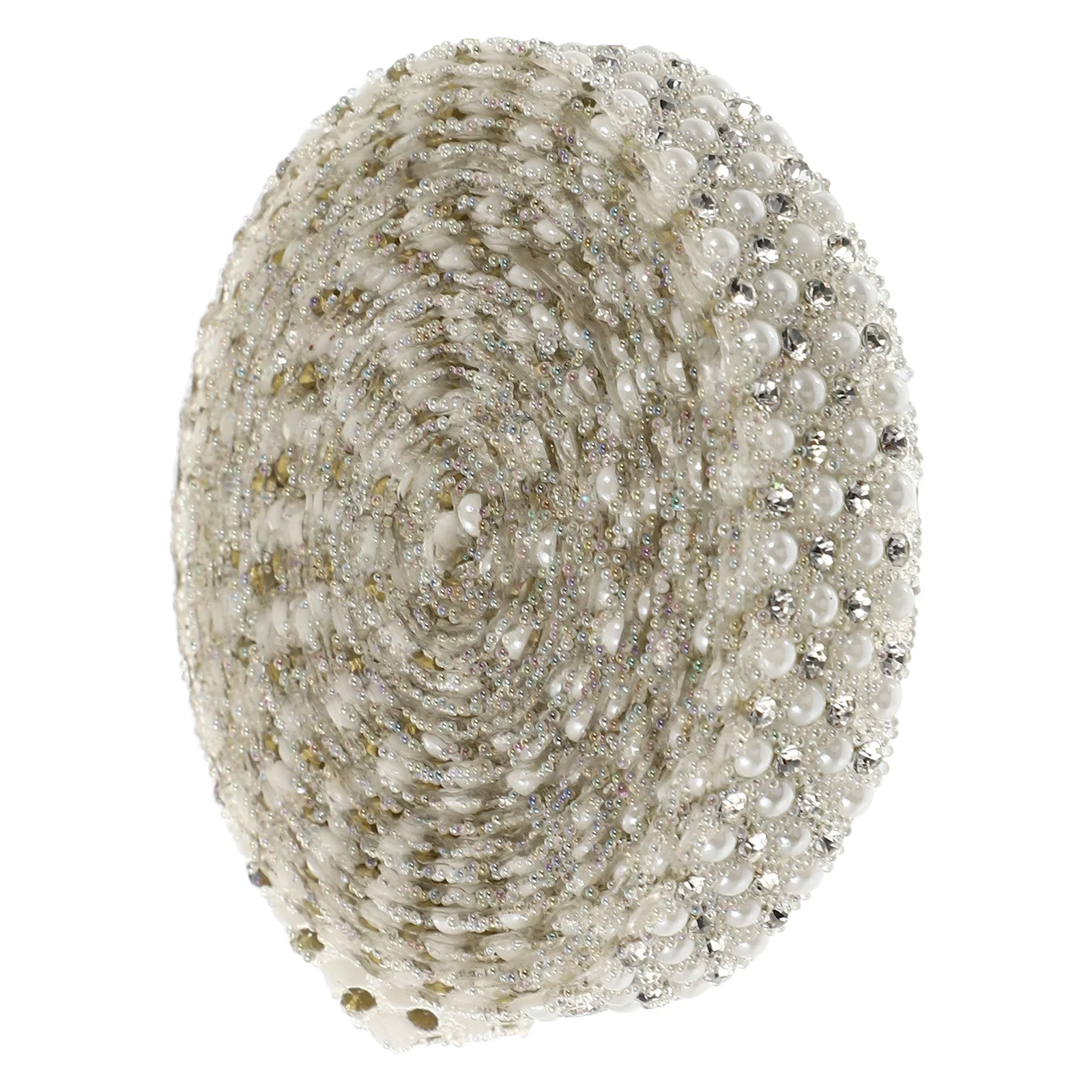 

1 Roll Adhesive Pearl Strip Pearl Beaded Ribbon Heat Resistant Iron on Tape for Wedding Birthday Car Decoration DIY Clothing
