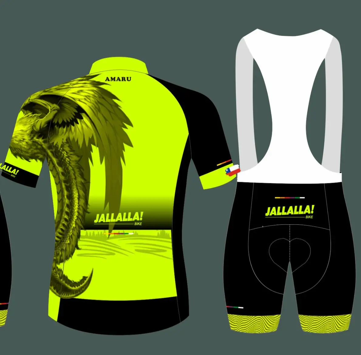 JALLALLA Chile Cycling Jersey Multiple Colour Top Quality Custom Cycling Apparel