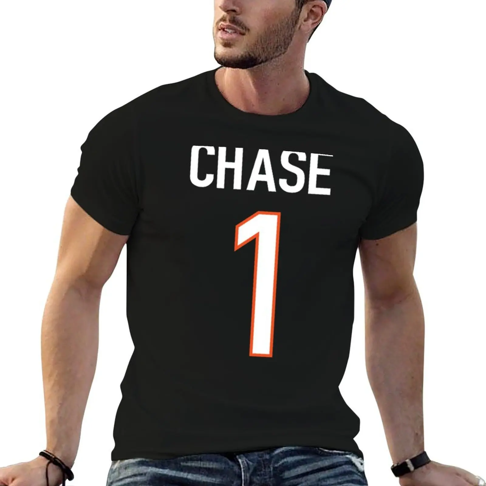 

Ja_Maar Chase Black Bengals Jersey - 1 T-Shirt cotton t shirt man t shirt man casual T-Shirt