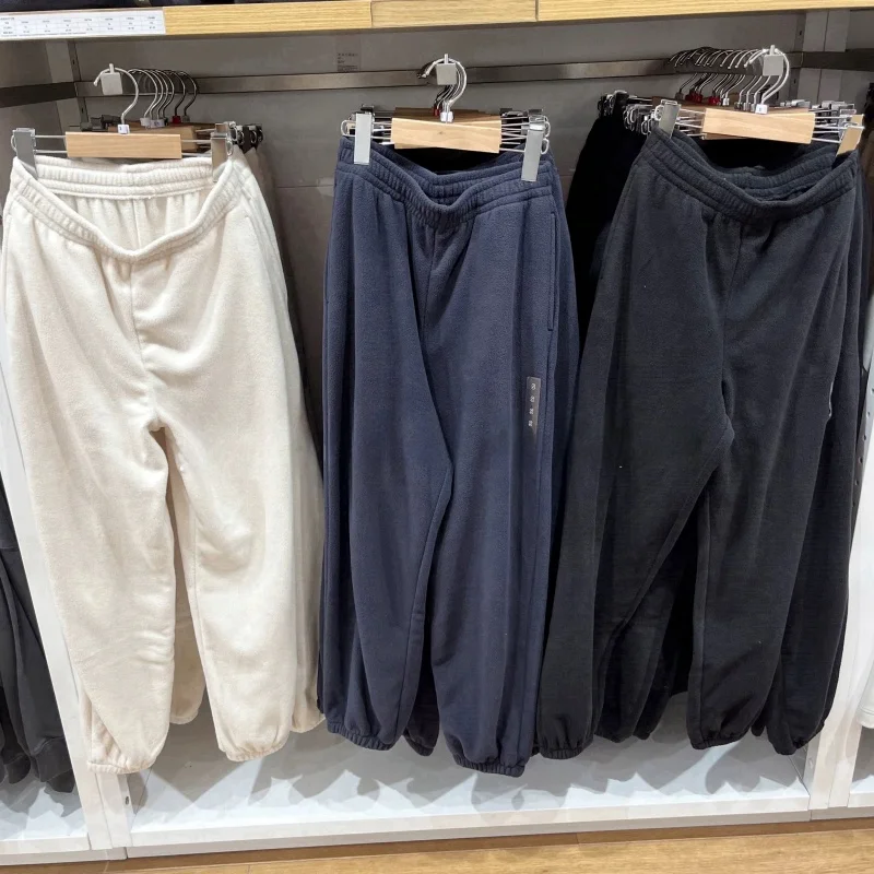 

Женские спортивные брюки-джоггеры Fce, повседневные, длинные, для дома, теплые, универсальные, осенне-зимние, с высокой талией, свободного кроя