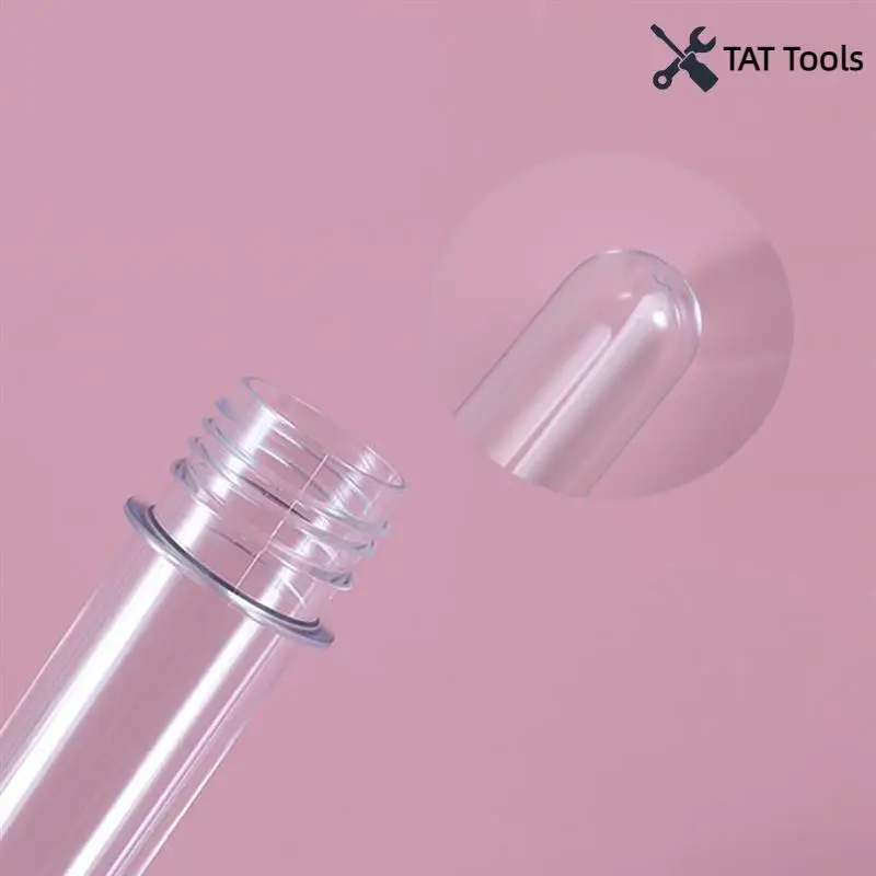 

20Pcs 40Ml Clear Test Tubes With Caps For Gumball Plants Spices Candy Scientific Experiments Plastic Storage Tube