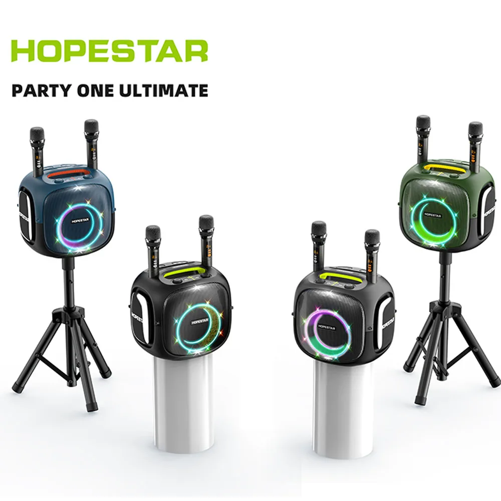 

HOPESTAR Partyone ULTIMATE Outdoor Wireless Speaker Stereo MP3 System Waterproof Home Karaoke Subwoofer Speaker With RGB