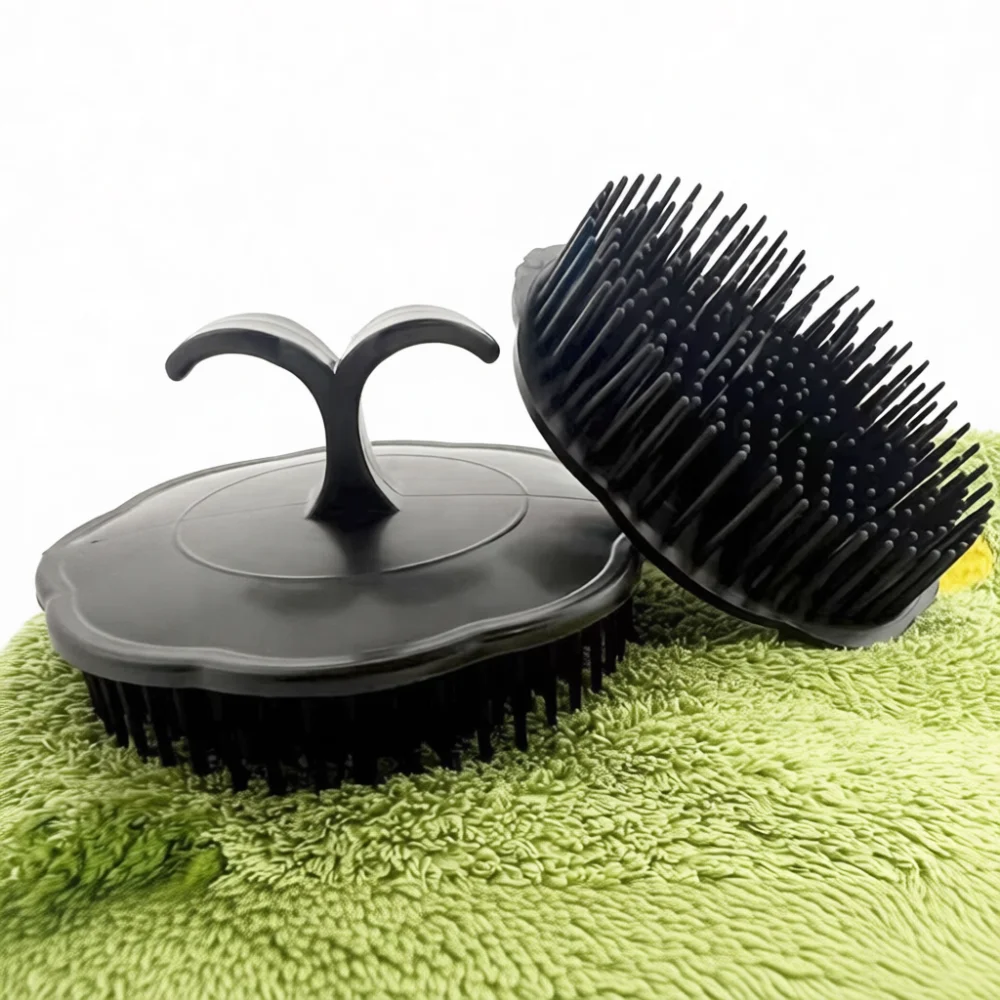 Soft Scalp Massager Brush Shampoo Scrubber For Hair Cleansing Shower Comb Manual Head Relaxation Spa Relief Tool