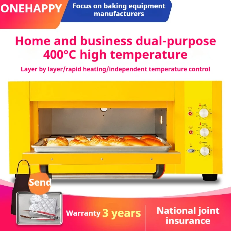 

Gas oven commercial large capacity one layer one plate pizza baked chicken cake bread baking equipment