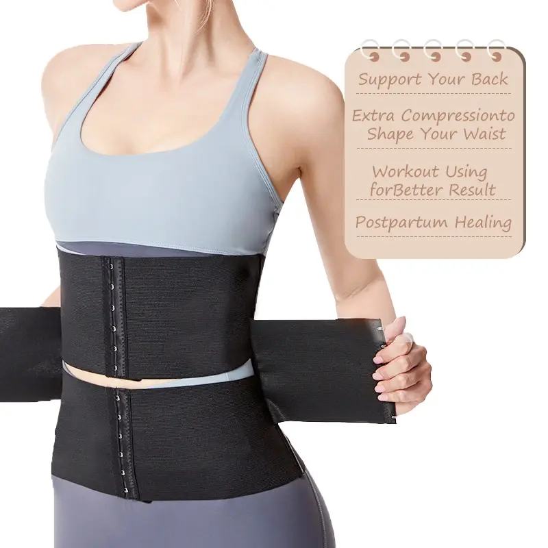 Adjustable Waist Trainer for Women 3 Segmented Hourglass Waist Shaper Underbust Body Shaper With 3 Steel Bones 1PC