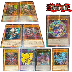 Yu-Gi-Oh homemade cards gauze flash Gold signature Red-Eyes Black Dragon Blue-Eyes White Dragon Dark Magician Girl Holiday gifts