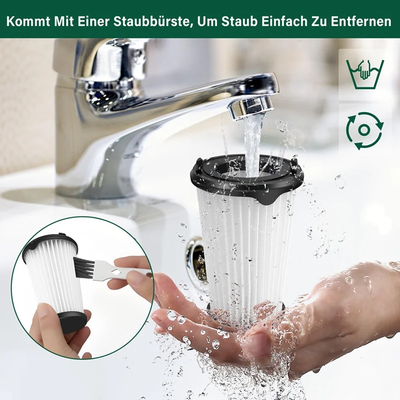 ハンドヘルド掃除機用フィルターJDZD-CX7個,交換用フィルター,動物用バッテリー,aeg aef150,CX7-2,qx8,6パック