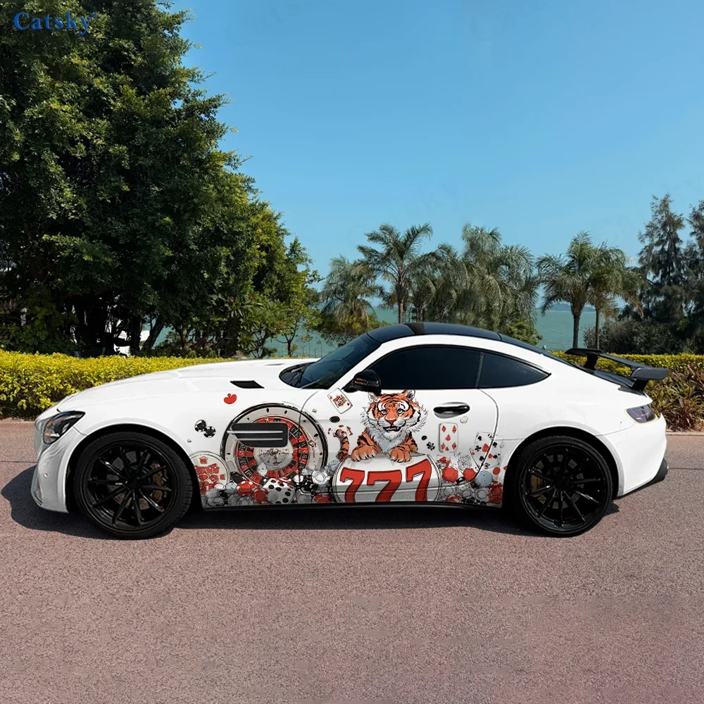 tiger-decision-coin-poker-car-vinyl-wraps-decal-self-adhesive-pvc-sticker-suitable-for-trucks-suv-decor-auto-accessories-gift