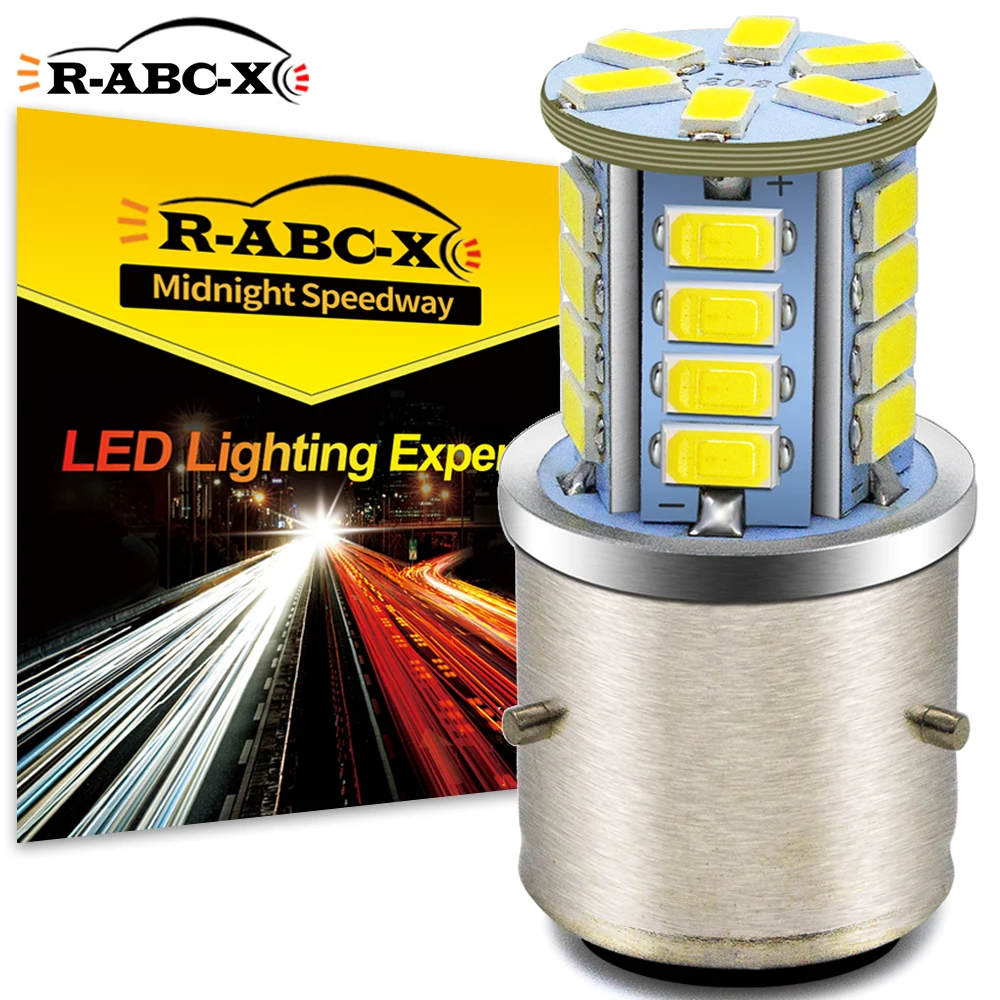 BA21D Motorcycle LED Headlight Bulb 6-30V High Low Beam for Honda for Yamaha for Suzuki Scooter Lamp Upgrade Headlamp 1Pcs