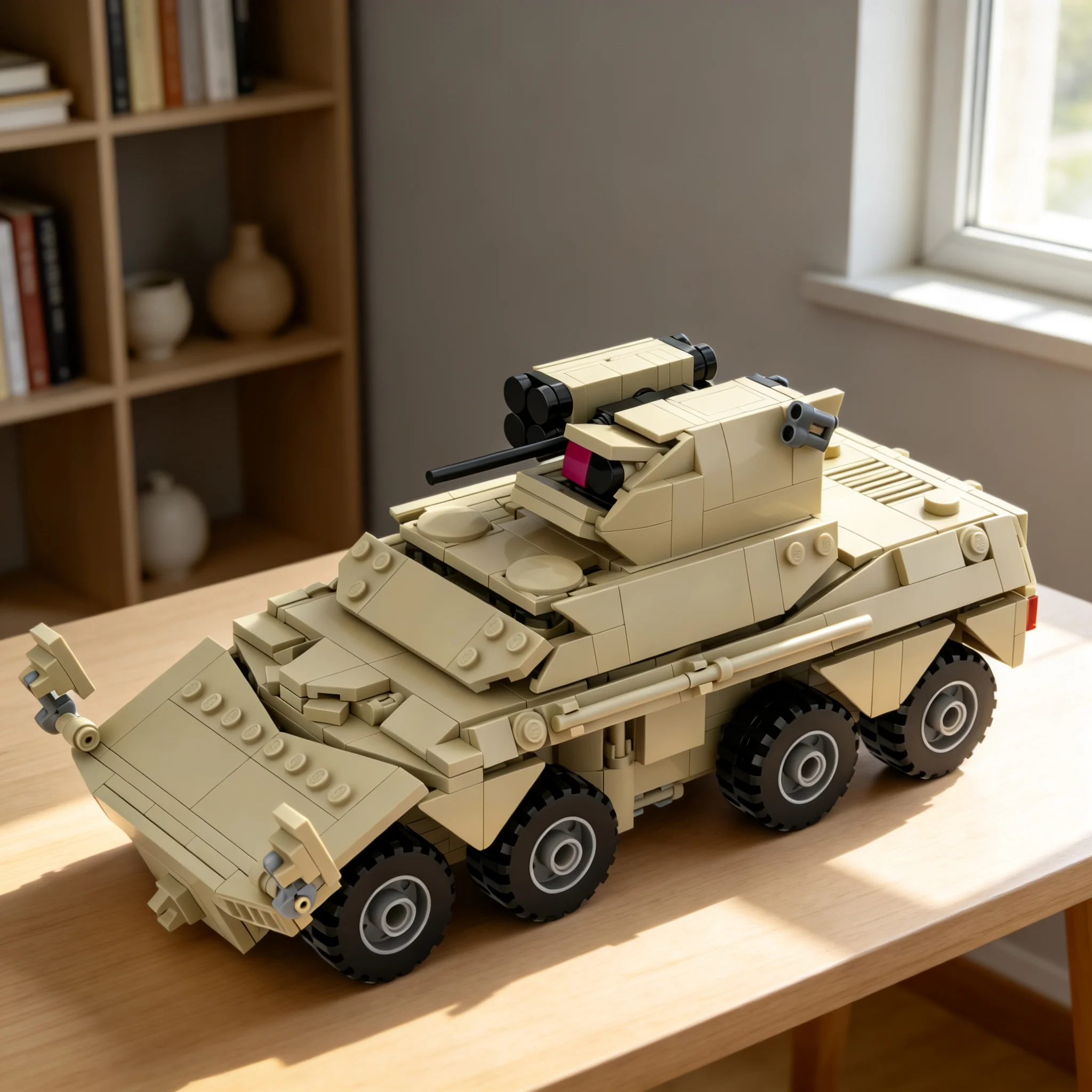 685pcs MOC Creator Expert Rooikat - ATGM Model Christmas Gift Interior Decoration Decorative Ornament For Bookshelf Display