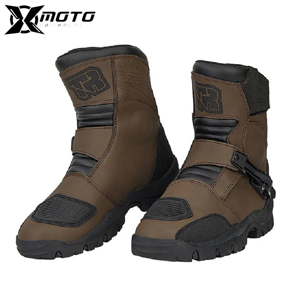 

Anti Fall Motorcycle Boots Wear-resistant Retro Motorcycle Boots Professional Motocross Riding Boots CE Certification 40-45