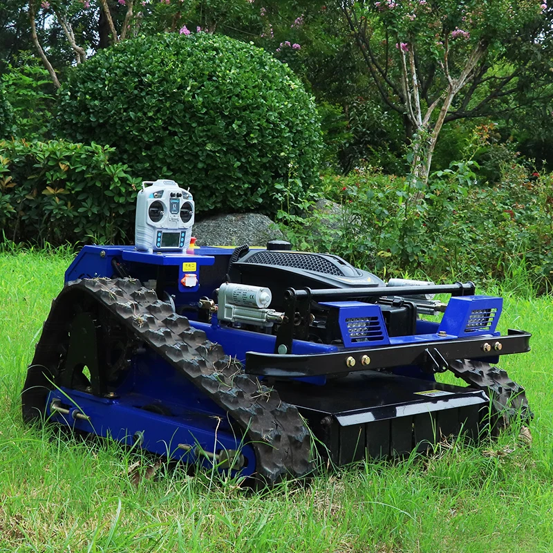 

Customized Crawler Lawn mower Remote Control Zero Turn Multi-Functional Low Emission Gasoline