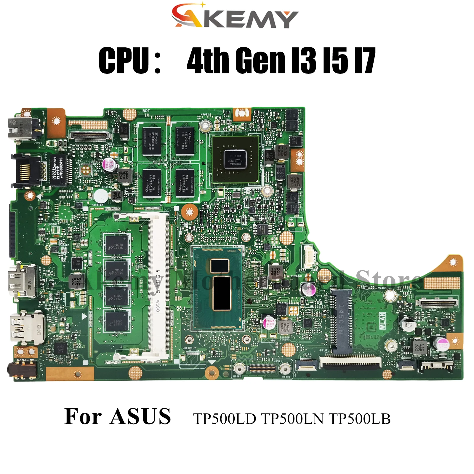 

TP500LN Laptop Motherboard For ASUS VivoBook Flip TP500LB TP500LD TP500L TP500LN Mainboard With I3 I5 I7 CPU 100% tests OK stk