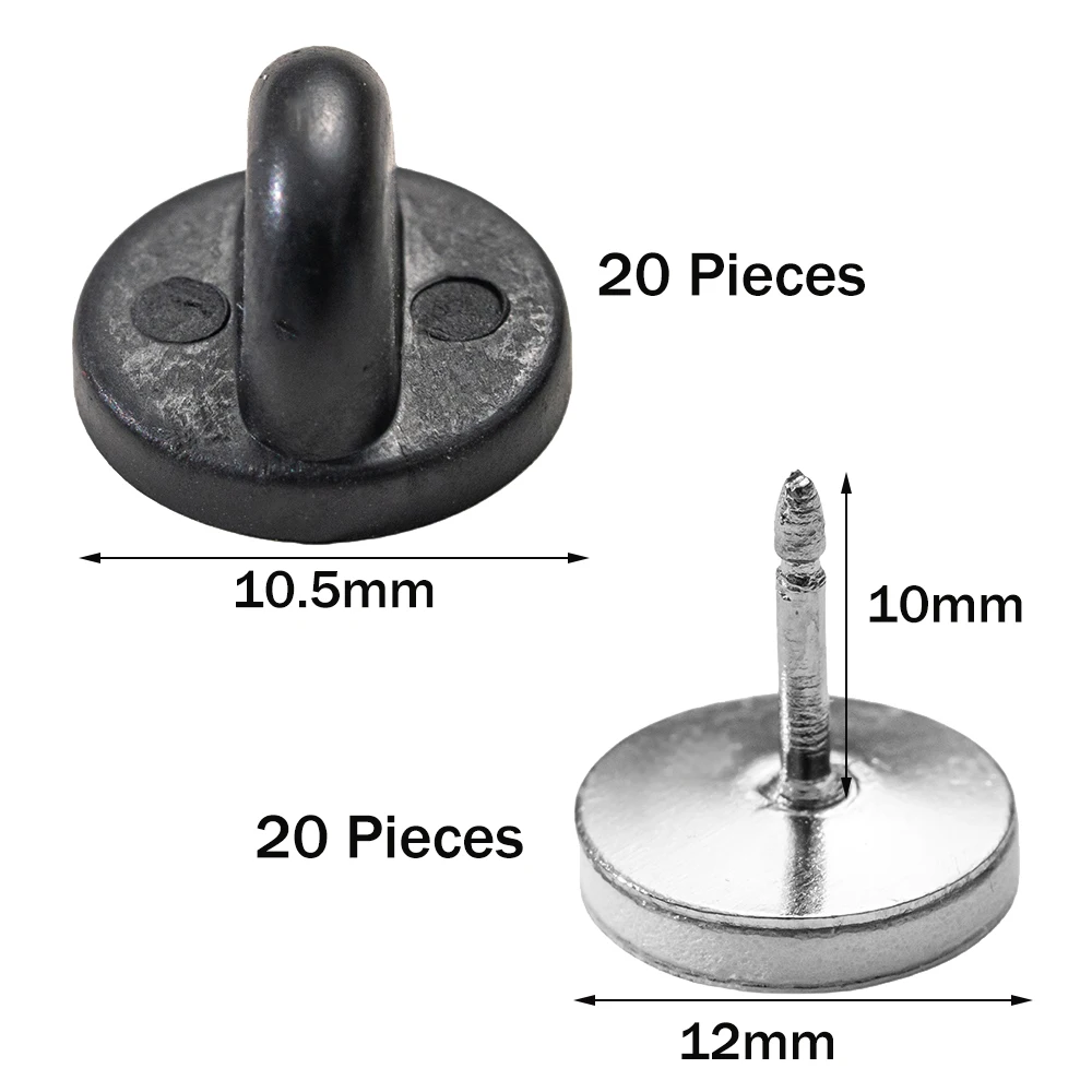 20Set Black Butterfly Clutch Backing Locking Clasp Holder Locking Backs Blank Pins DIY Badge Craft Uniform Badge Replacements