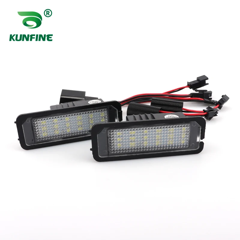 2PCs Car LED Number License Plate Light LED License Lamp For Bentley Continental GT Flying Spur OEM No. 3D0943021A 1J6943021B view 3