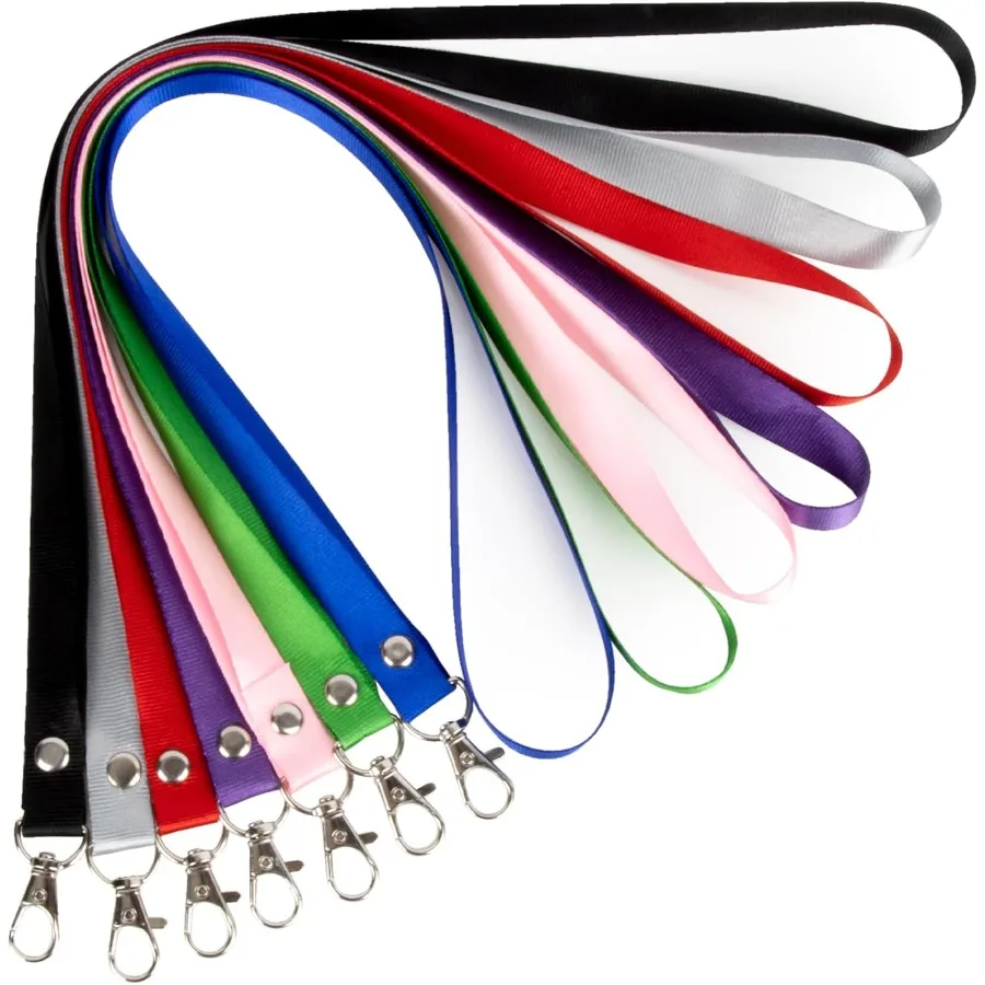 

7 упаковок ремешков для бейджей, объемные ремешки для ключей, разные яркие цвета, универсальный ремешок-держатель для бейджей для женщин и мужчин, Teache