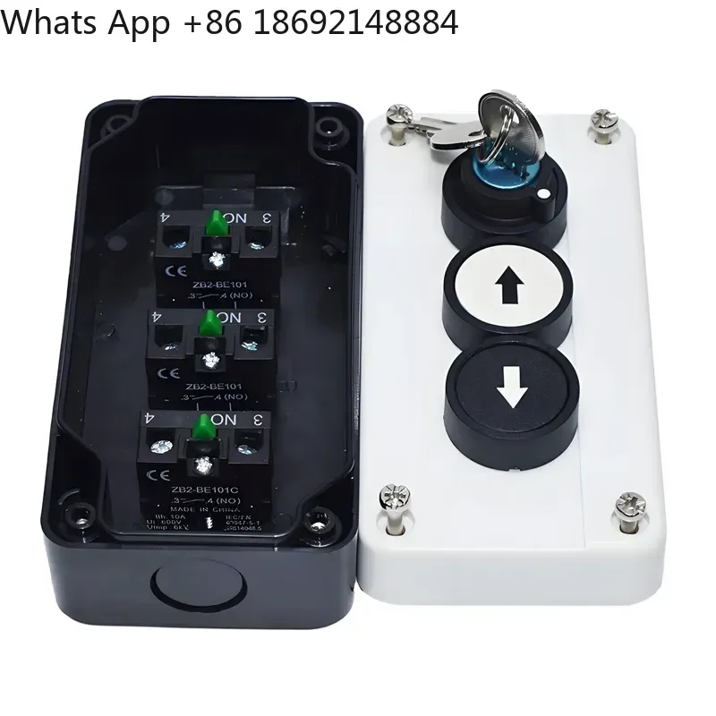 Waterproof Button Box for XB2 XAL-B324 ZB2XAL-B334 Control Box with 1 Hole 2 Holes 3 Holes 4 Holes Button Switch