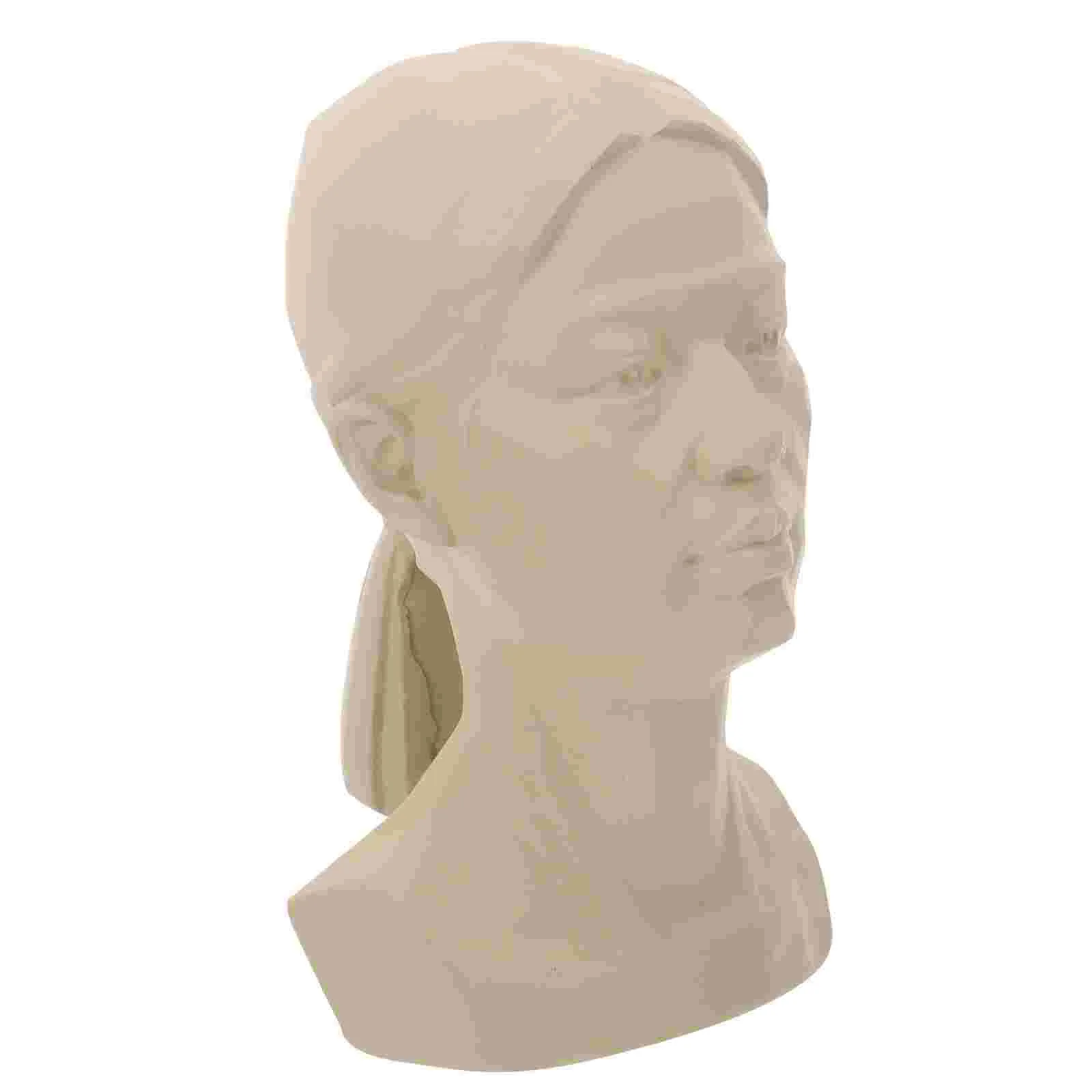 Sketch Avatar Teaching Aids Adult Bust Statue Aldult Tabletop Sculpture Decor Resin