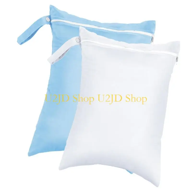 U2JD 2 Pcs Multifunctional Storage Bag Wet Dry Bag with Handle Yoga Gym Bag Reusable Laundry Bag Nappy Bag