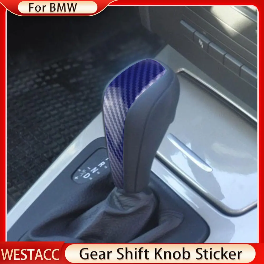 ألياف الكربون سيارة والعتاد التحول المقبض غطاء الزخرفية ملصق الكسوة لسيارات BMW 3 سلسلة E87 E90 E91 E92 E93 E84 2006 - 2012 اكسسوارات