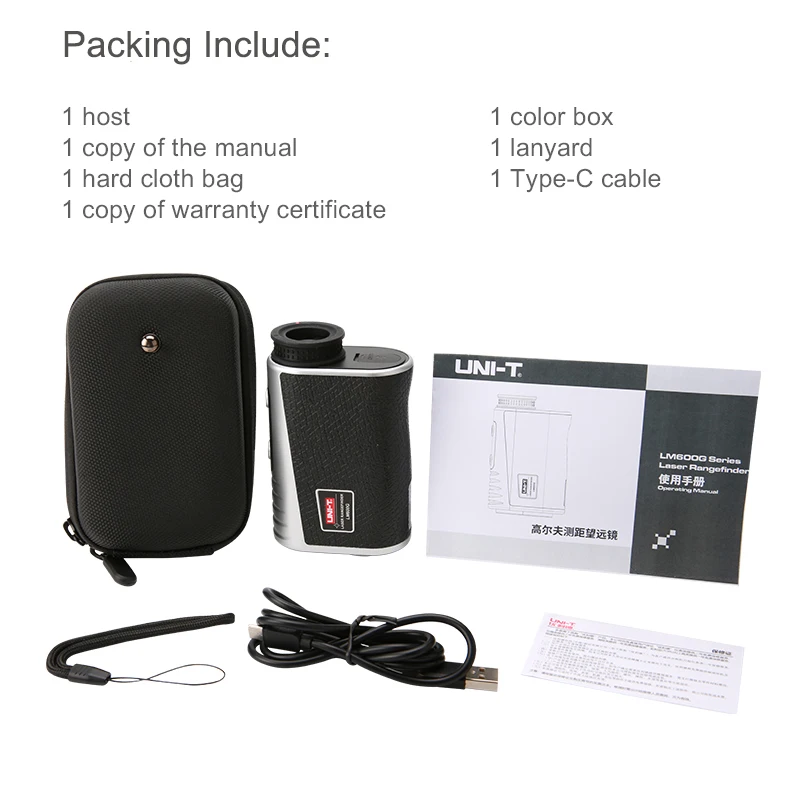 UNI-T Laser Rangefinder LM600G Series 600m LM800G 800m LM1000G 1000m LM1200G 1200m LM1500G1500m  Monocular Golf Distance Meter
