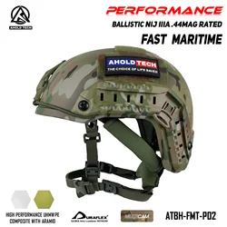 Hełm taktyczny Bulletproof Performance FAST Maritime Super High Cut Aramid + PE Ballistic NIJ IIIA 3A CAM FIT BOA Dial EPIC Liner