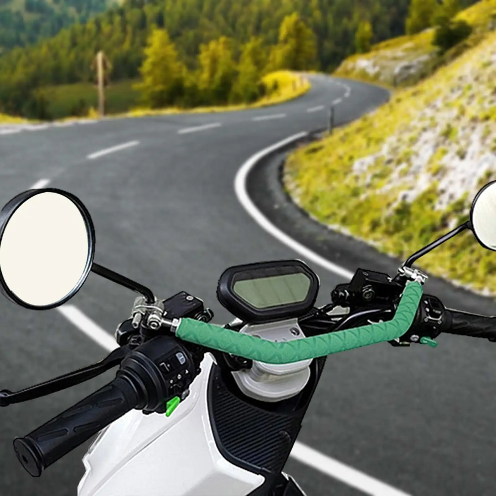 

Поперечина для мотоцикла, кронштейн для ручки, резиновый высокопроизводительный поручень, алюминиевый сплав, универсальный удлинитель руля