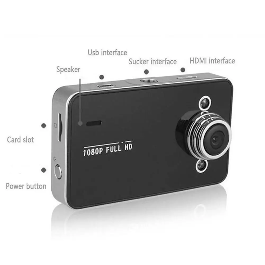 1080P Full HD Dash Cam Loop Recording Vehicle Driving Car 32G TF Camcorder Support Angle Vision 140 Degree Night Recorder V L5R1