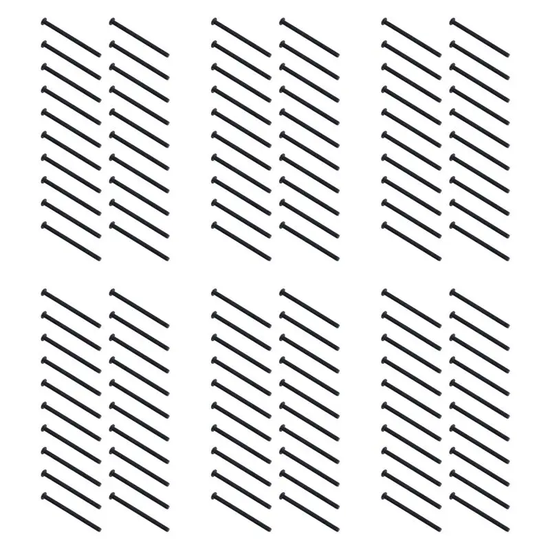 AC23-M3 X 45Mm Alloy Steel Hex Socket Button Head Screws Black 120 Pcs