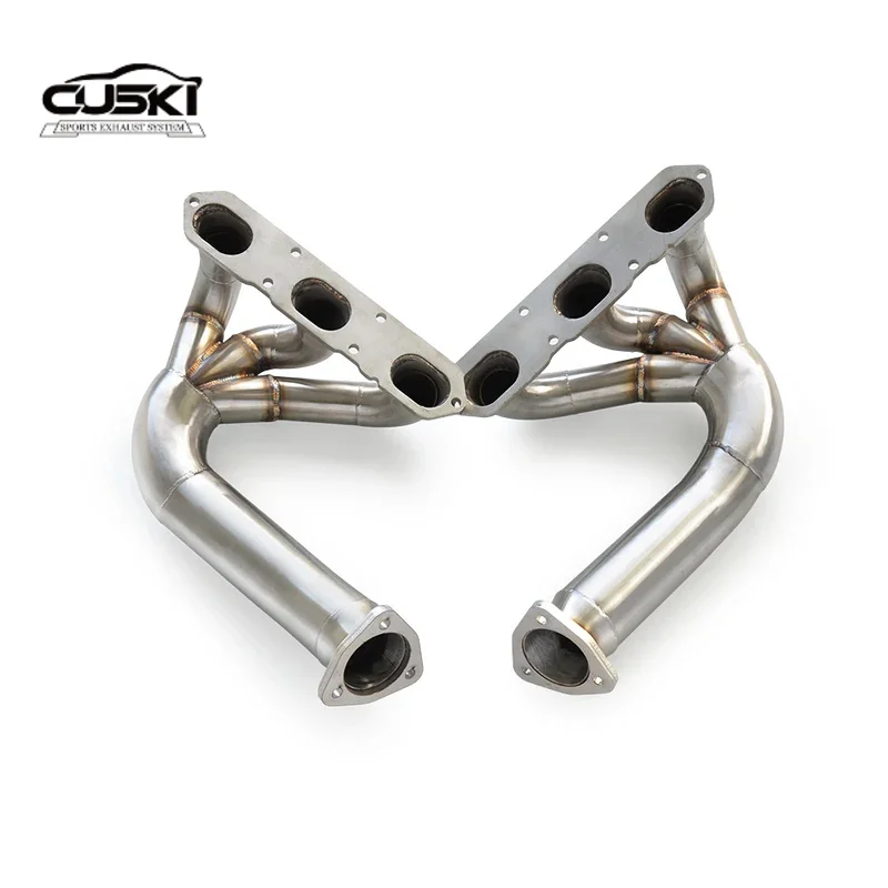 

Детали модификации выхлопных газов из нержавеющей стали для Porsche 996 3.4 3.6 1997-2006 гг. Выпускной коллектор с усилением мощности