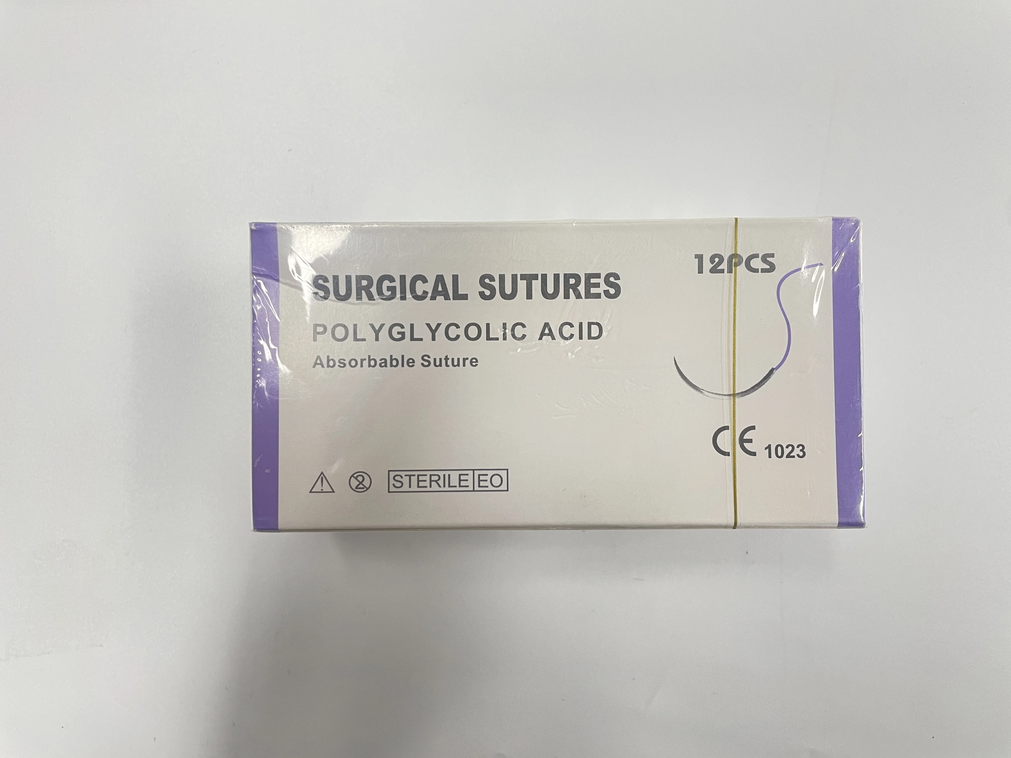 

Veterinary surgicalPGA sutures VICRYL BRAIDED Polyglycolic Acid absorbable /reverse cutting3/8 circle Care plus VICRYL BRAIDED