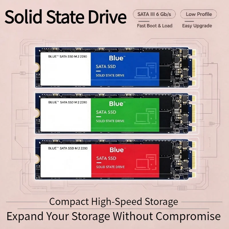 Novo SSD M.2 NVMe 1TB 2026 de Alta Velocidade para Upgrade de PC, Desktop e Laptop - Desempenho Confiável