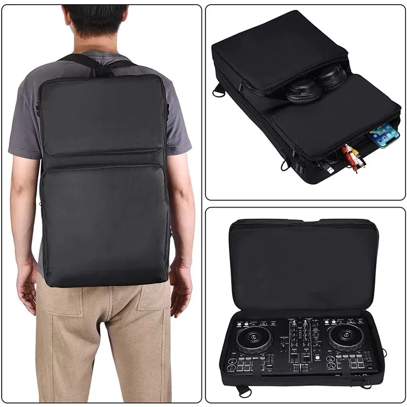 مناسبة لوحدة تحكم Pioneer DDJ400 FLX4 SB3 Roland DJ-202 حقيبة تخزين مشغل الأقراص حقيبة ظهر ذات غلاف ناعم