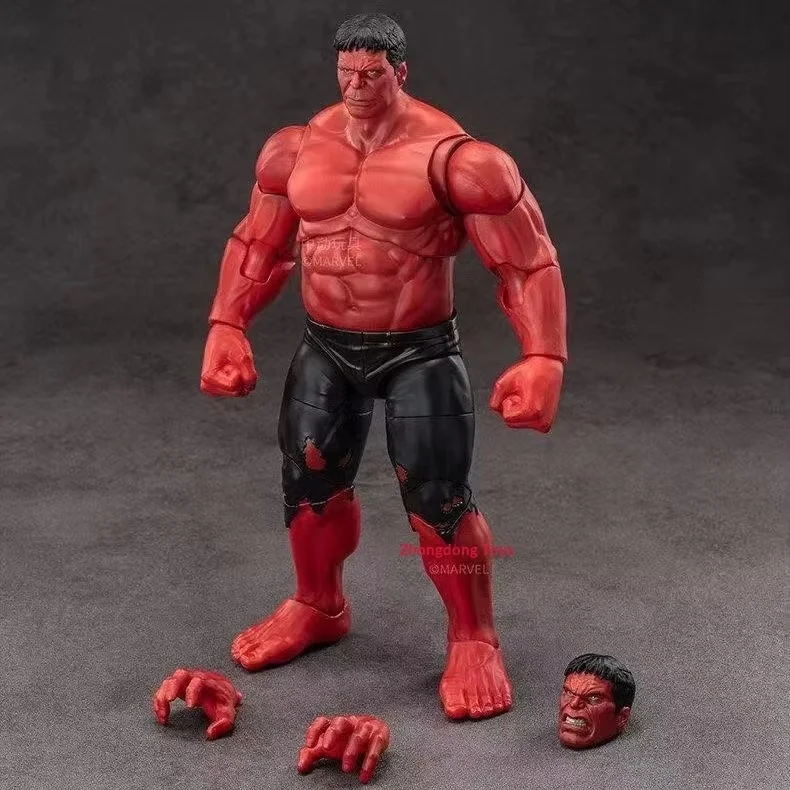 Zd Toys Roter Hulk Actionfigur Avengers-Serie Flexible Gelenke Bewegliche Superhelden-Figur Schreibtisch-Dekoration Geschenke für Fans
