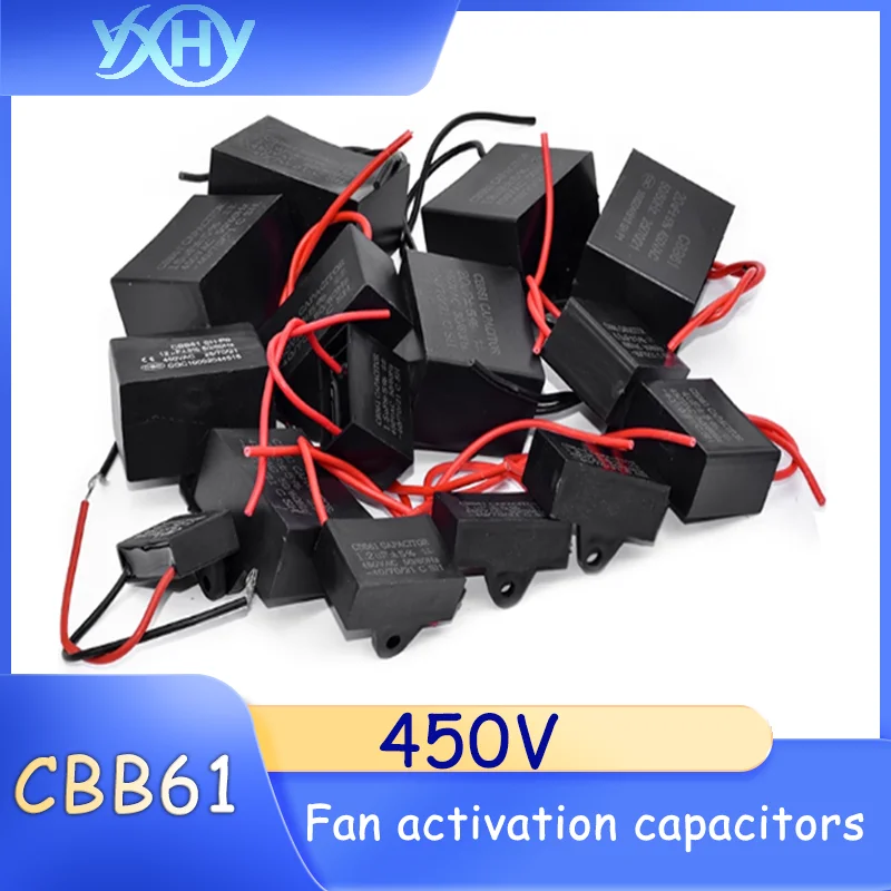 

CBB61 450V Starting Capacitor Motor Fan Air Conditioner 1.2/1.5/1.8/2/2.5/3/4/5/6UF450V