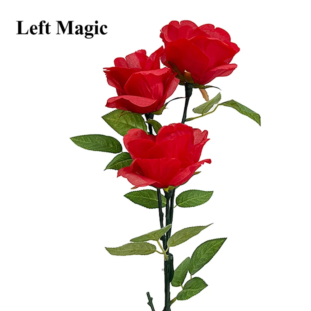 Illuminazione Rose Queen (3 fiori, versione di carica) Trucchi magici Mago Stage Bar Party Wedding Gimmick Prop Commedia trucos de magia